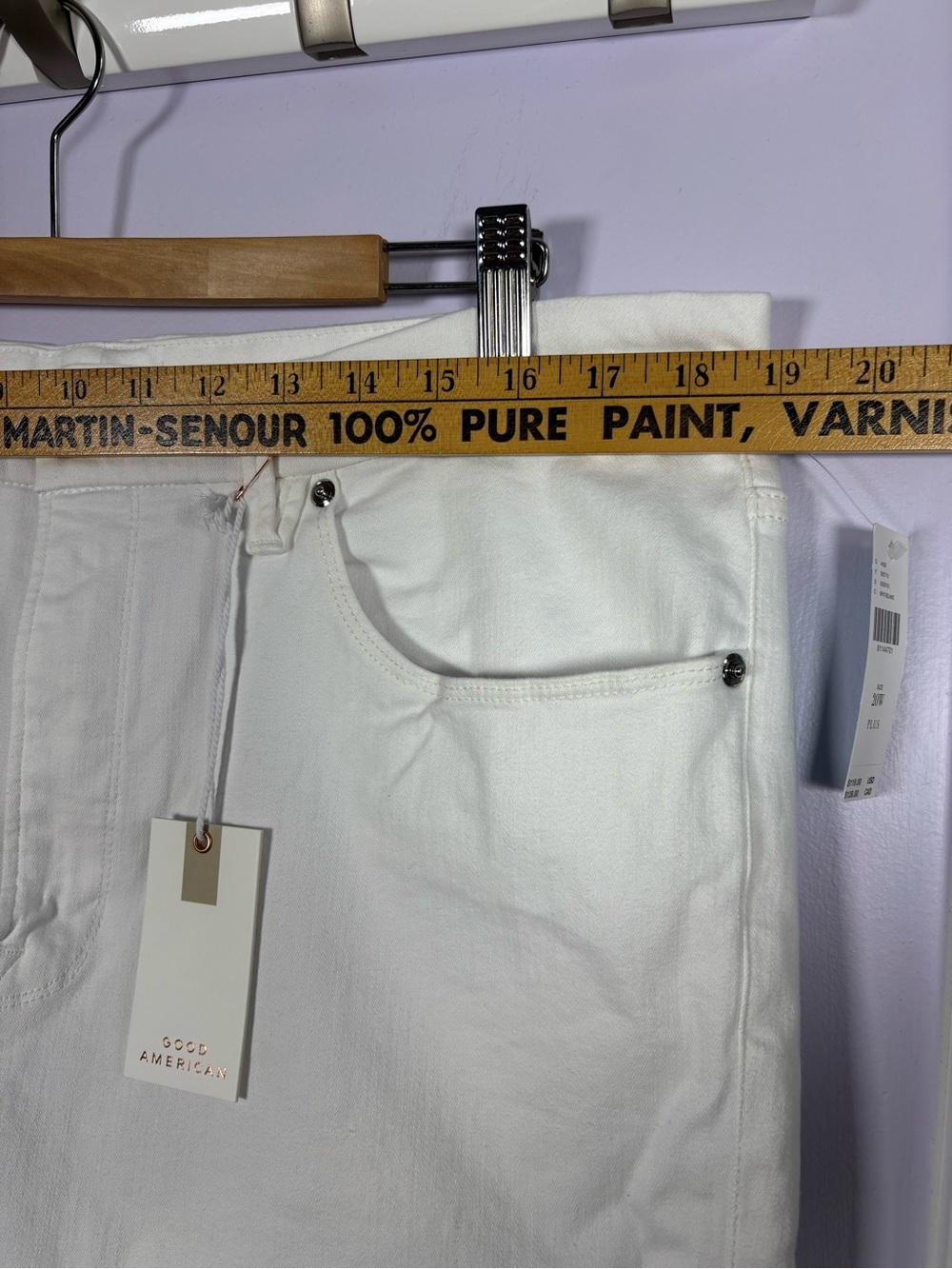 Good American Ultimate Sculpting White Skinny Jeans With Extra Stretch 20W - Picture 4 of 9
